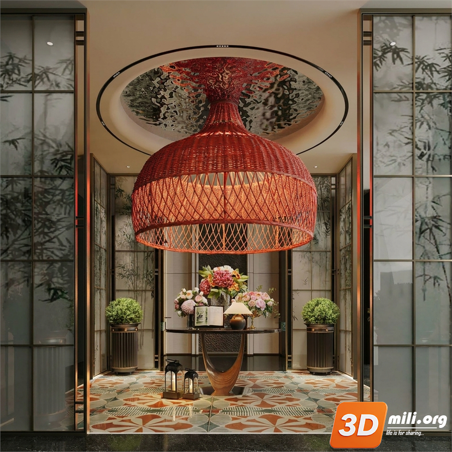 Lobby Decoration Skp Files 